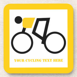 Dessous-de-verre Cycliste à vélo sur mesure