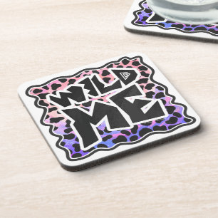 Dessous-de-verre Dalmatie Noir et rose Me sauvage