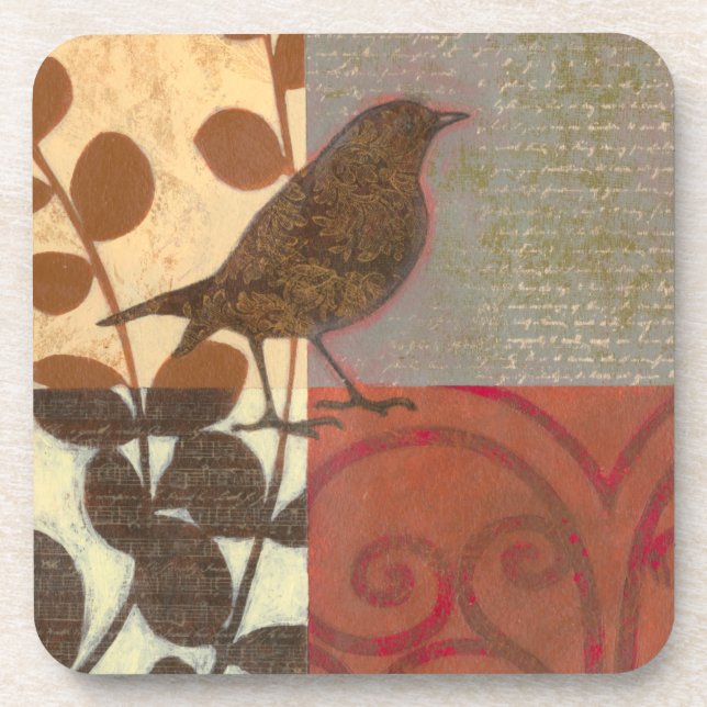 Dessous-de-verre Damask Sparrow (Devant)