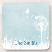 Dandelions, papillons et Ciel bleu