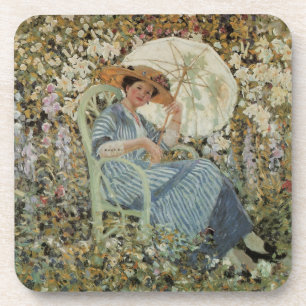 Dessous-de-verre Dans le jardin, Giverny par Frederick Frieseke