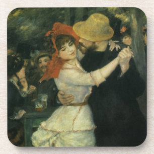 Dessous-de-verre Danse à Bougival par Pierre Renoir, Art ancien