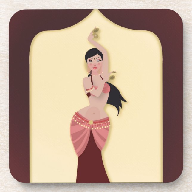 Dessous-de-verre Danseur du ventre Danseur du Moyen-Orient (Devant)