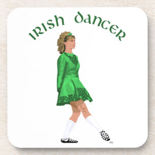 Dessous-de-verre Danseuse Irlandaise en Chaussures Souples Vertes