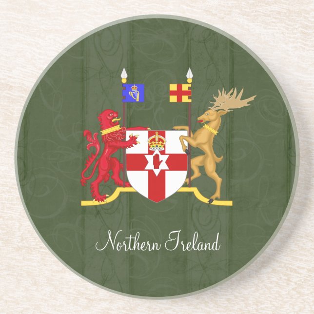 Dessous de verre d'armoiries de l'Irlande du Nord (Devant)