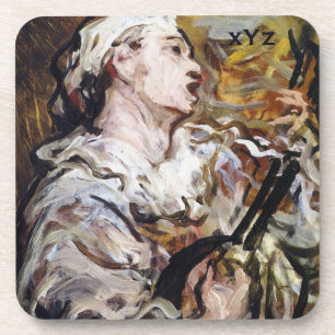 Dessous de verre d'art monogramme personnalisés Pi
