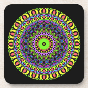 Dessous-de-verre DARTs Mandala - néon 1