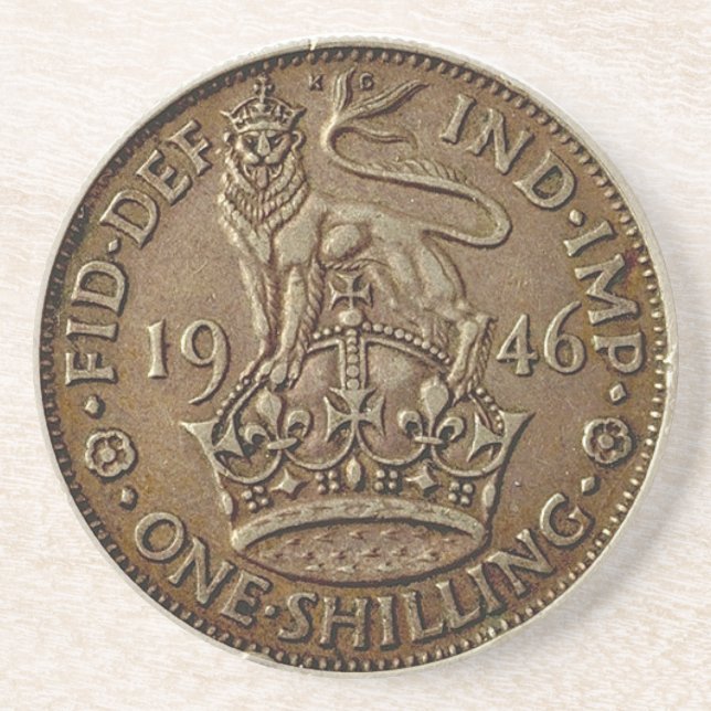 Dessous de verre de 1946 pièces de monnaie (Devant)