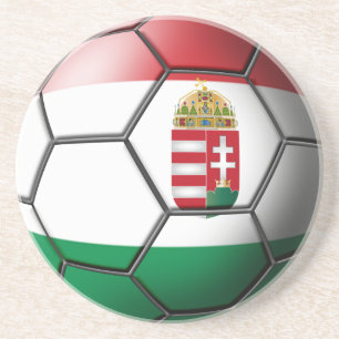 Dessous de verre de balle de soccer en Hongrie