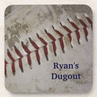 Dessous de verre de baseball de Grunge personnalis