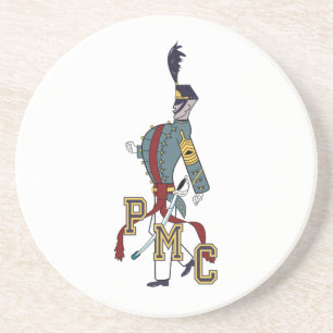 * Dessous de verre de boisson en grès avec logo de