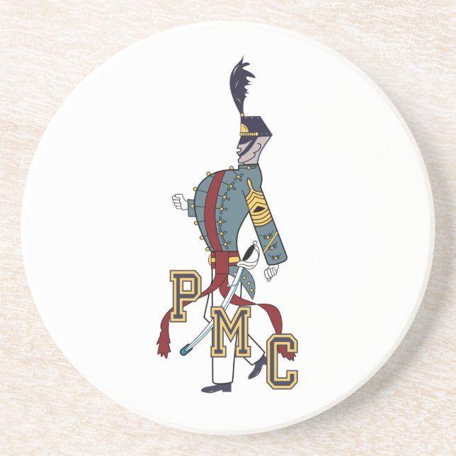 * Dessous de verre de boisson en grès avec logo de (Devant)