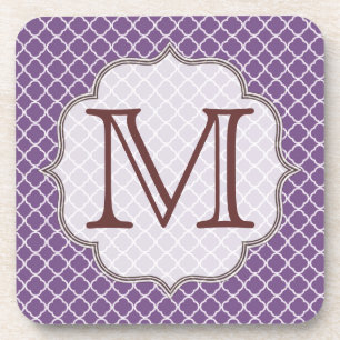 Dessous de verre de boisson Lavender Quarterfoil M