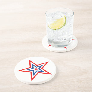 Dessous de verre de boisson Star Patriotique