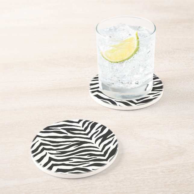Dessous de verre de boisson Zebra Print (Côté)