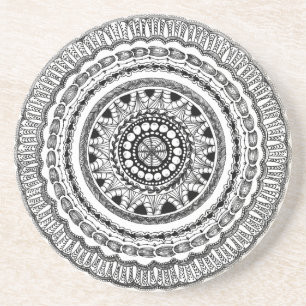 Dessous de verre de boissons de grès de Zendala