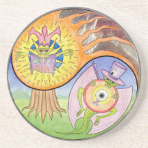 Dessous de verre de boissons de mandala de