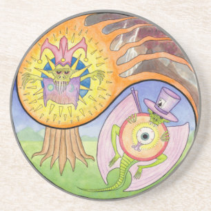 Dessous de verre de boissons de mandala de