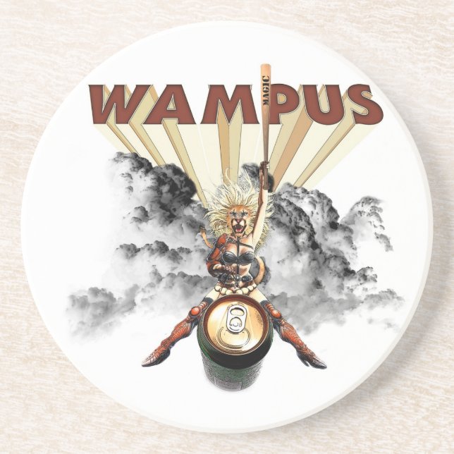 Dessous de verre de boissons de WAMPUS | (Devant)