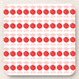 Dessous de verre de bonbons rouges (A Set of 6)