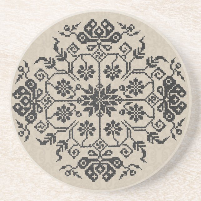 Dessous de verre de broderie (Devant)