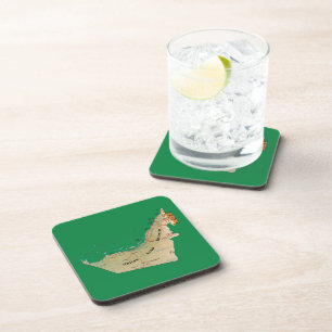 Dessous de verre de carte des Émirats arabes unis