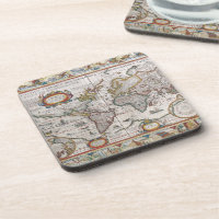 Dessous de verre de cartes du monde antique