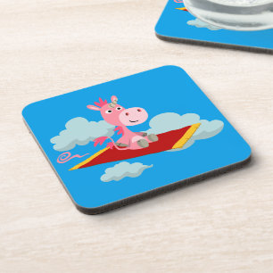 Dessous de verre de Cartoon Cartoon Unicorn's Magi