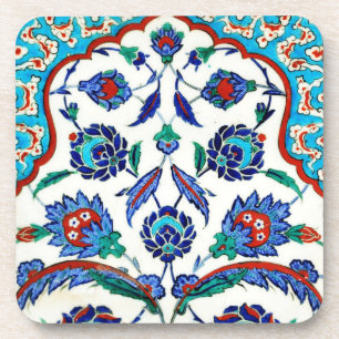dessous de verre de céramique d'iznik