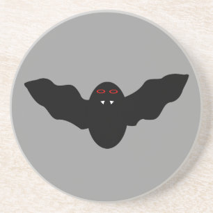 Dessous de verre de chauves-chauves-vampire déplai