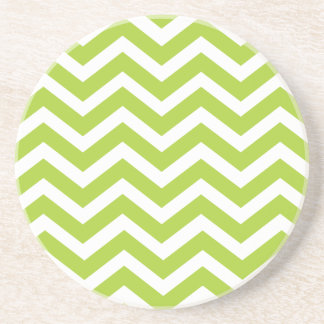 Dessous de verre de Chevron de vert de chaux