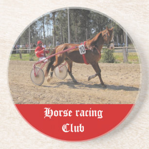 Dessous de verre de course de chevaux