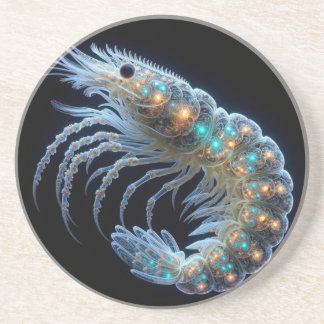 Dessous de verre de crevettes de grès