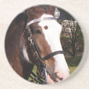 Dessous de verre de délivrance de cheval de trait