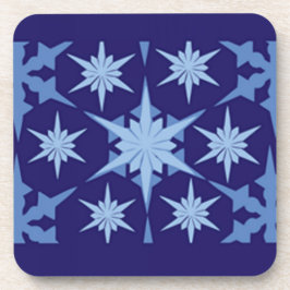 Dessous de verre de design de vacances bleu
