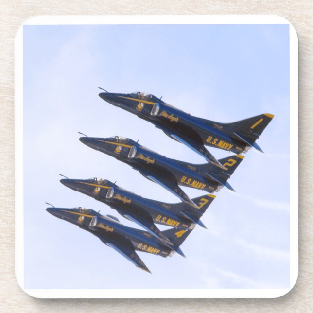 Dessous de verre de design photo Blue Angels (Devant)
