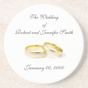 Dessous de verre de faveur de mariage