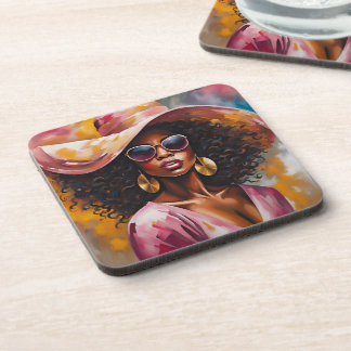 Dessous de verre de femmes afro-américaines avec d