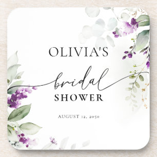 Dessous de verre de Fête des mariées de lavande ve