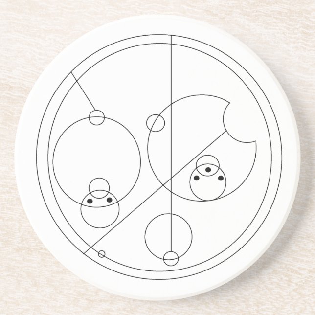 Dessous de verre de Gallifreyan je t'aime (Devant)
