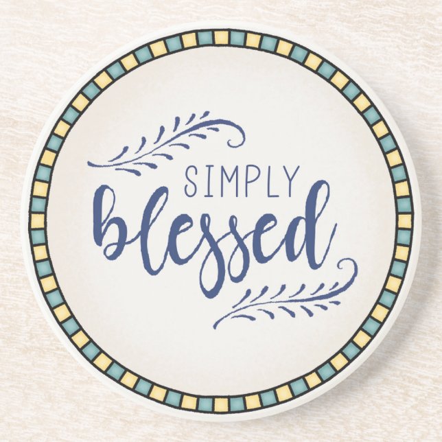 Dessous de verre de grès (Devant)