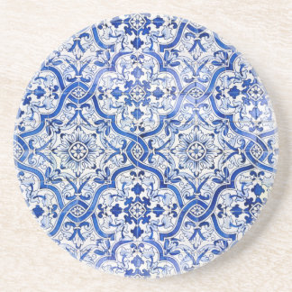 Dessous de verre de grès d'Azulejo