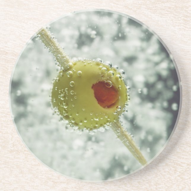 Dessous de verre de grès Martini Olive (Devant)