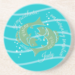 Dessous de verre de grès Pisces