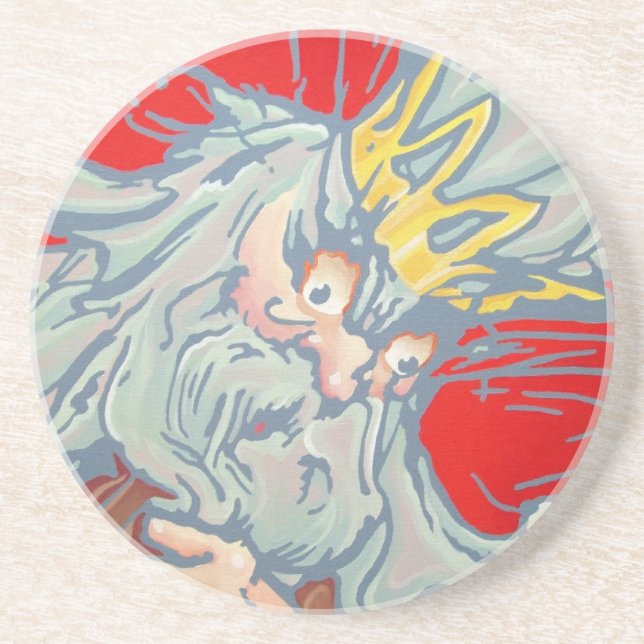 Dessous de verre de grès - roi de Nome (Devant)