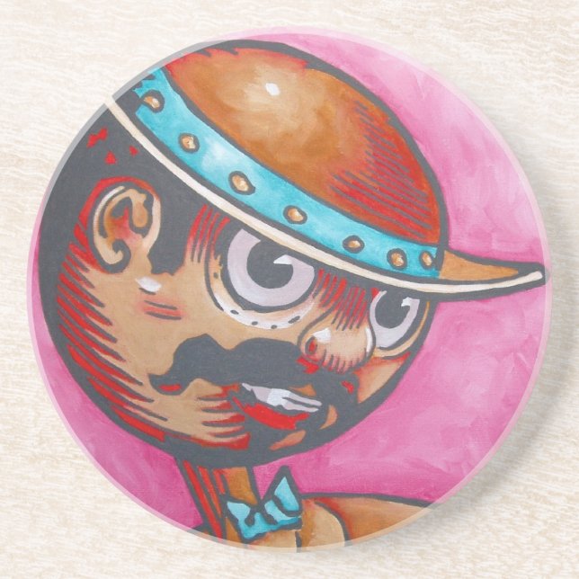 Dessous de verre de grès - Tik-Tok (Devant)