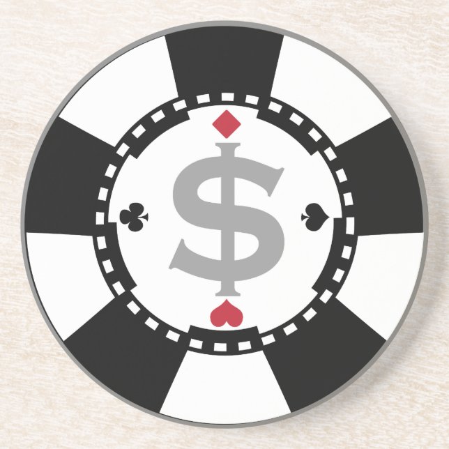 Dessous de verre de jeton de poker (Devant)