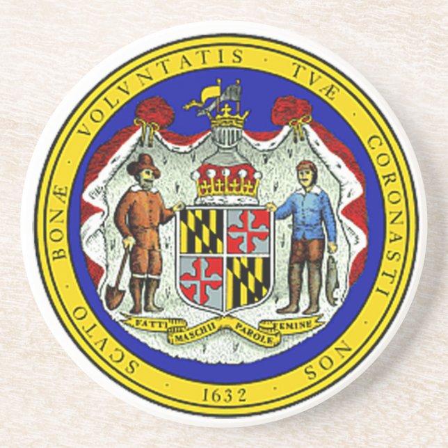 Dessous de verre de joint d'état du Maryland (Devant)