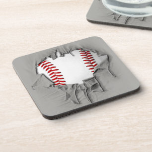 Dessous de verre de la boisson de baseball Torn