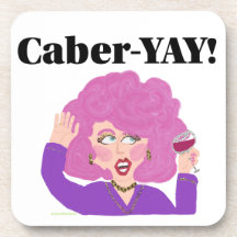Dessous de verre de la femme de vin Caber-YAY